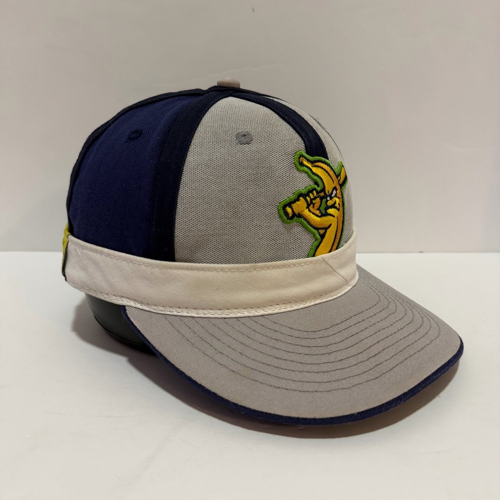 Savannah Bananas Baseballism Snapback Rally Hat Navy Grey White Banana Mascot